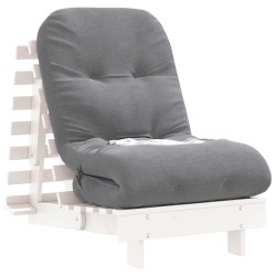Canapé-lit futon avec matelas 60x206x11 cm bois massif de pin 532375532375