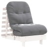 Canapé-lit futon avec matelas 60x206x11 cm bois massif de pin 532375532375