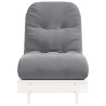 Canapé-lit futon avec matelas 60x206x11 cm bois massif de pin 532375532375