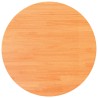 Dessus de table rond cire marron Ø90x2,5 cm bois de pin massif 532379532379