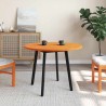 Dessus de table rond cire marron Ø90x2,5 cm bois de pin massif 532379532379