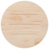 Dessus de table rond cire marron Ø90x2,5 cm bois de pin massif 532379532379