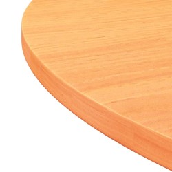 Dessus de table rond cire marron Ø90x2,5 cm bois de pin massif 532379532379