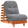 Canapé-lit futon avec matelas 60x206x11 cm bois massif de pin 532381532381