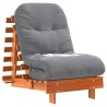 Canapé-lit futon avec matelas 60x206x11 cm bois massif de pin 532381532381
