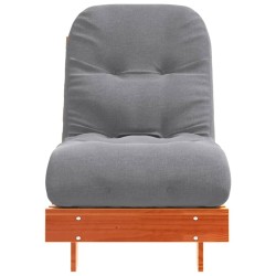 Canapé-lit futon avec matelas 60x206x11 cm bois massif de pin 532381532381