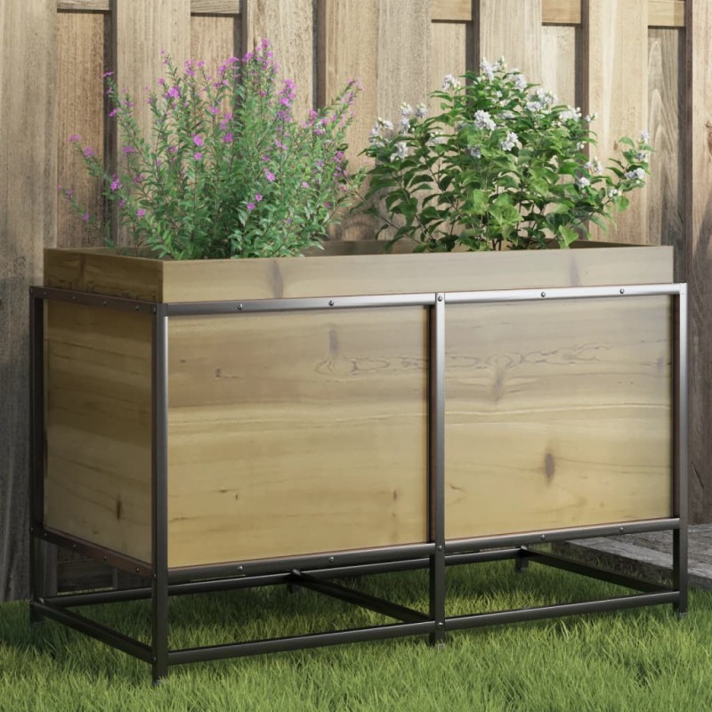 Jardinière 80x40x50 cm bois de pin imprégné 532383532383