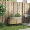 Jardinière 80x40x50 cm bois de pin imprégné 532383532383