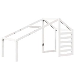 Toit de lit pour enfants blanc 188x82x113 cm bois de pin massif 532386532386