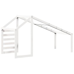 Toit de lit pour enfants blanc 188x82x113 cm bois de pin massif 532386532386