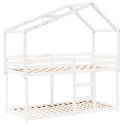 Toit de lit pour enfants 203x95,5x142 cm bois de pin massif 532388532388
