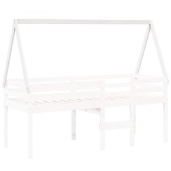 Toit de lit pour enfants blanc 199x80,5x88cm bois de pin massif 532390532390