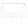 Toit de lit pour enfants blanc 199x80,5x88cm bois de pin massif 532390532390