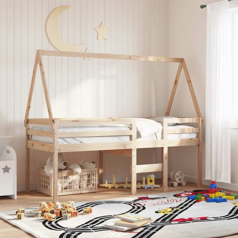 Toit de lit pour enfants 209x85,5x88 cm bois de pin massif 532394532394