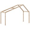 Toit de lit pour enfants 203x80,5x142 cm bois de pin massif 532401532401