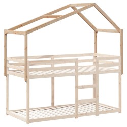 Toit de lit pour enfants 203x80,5x142 cm bois de pin massif 532401532401