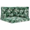 Coussin de canapé d'extérieur 3 pcs Motif feuille Polyester 532414532414