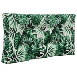 Coussin de canapé d'extérieur 3 pcs Motif feuille Polyester 532414532414