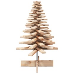 Arbre de Noël en bois pour décoration 100 cm bois massif de pin 532417532417
