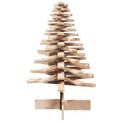 Arbre de Noël en bois pour décoration 100 cm bois massif de pin 532417532417
