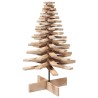 Arbre de Noël en bois pour décoration 100 cm bois massif de pin 532417532417