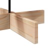 Arbre de Noël en bois pour décoration 100 cm bois massif de pin 532417532417