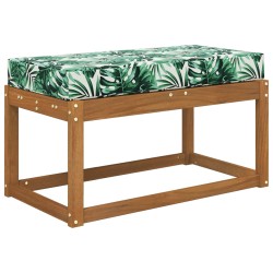 Coussin de Siège d'Extérieur Feuilles Tropicales 80 x 40 x 8 cm 532418532418