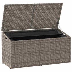 Coffre de rangement de jardin Gris 110 x 50 x 58 cm Résine tressée 532422532422
