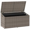 Coffre de rangement de jardin Gris 110 x 50 x 58 cm Résine tressée 532422532422