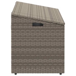 Coffre de rangement de jardin Gris 110 x 50 x 58 cm Résine tressée 532422532422