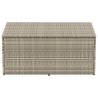 Boîte de rangement de jardin gris clair 110x50x58 cm rotin 532427532427