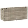 Boîte de rangement de jardin gris clair 110x50x58 cm rotin 532427532427