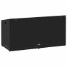 Coffre de rangement de jardin Noir 110x50x58 cm Résine tressée 532430532430