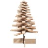 Arbre de Noël en bois pour décoration 80 cm bois massif de pin 532431532431