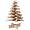 Arbre de Noël en bois pour décoration 80 cm bois massif de pin 532431532431