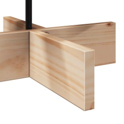 Arbre de Noël en bois pour décoration 80 cm bois massif de pin 532431532431