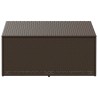 Boîte de rangement de jardin marron 110x50x58 cm résine tressée 532432532432