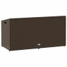 Boîte de rangement de jardin marron 110x50x58 cm résine tressée 532432532432