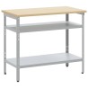 Table de travail Gris 100 x 55 x 85 cm Acier enduit de poudre 532436532436