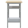 Table de travail Gris 100 x 55 x 85 cm Acier enduit de poudre 532436532436