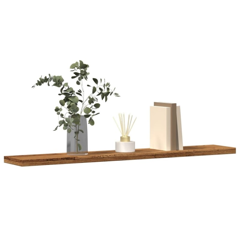 Étagères murales 4 pcs vieux bois 60x20x1,5cm bois d'ingénierie 532437532437
