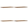 Étagères murales 4 pcs vieux bois 60x30x1,5cm bois d'ingénierie 532439532439