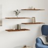 Étagères murales 4 pcs vieux bois 60x30x1,5cm bois d'ingénierie 532439532439
