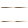 Étagères murales 4 pcs chêne artisanal 60x30x1,5 cm 532440532440