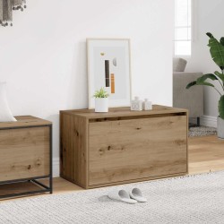 Banc d'entrée 80x40x45 cm chêne artisanal bois d'ingénierie 532442532442