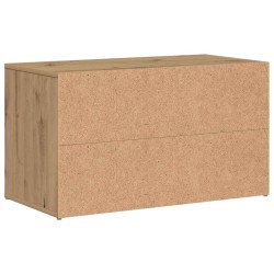 Banc d'entrée 80x40x45 cm chêne artisanal bois d'ingénierie 532442532442