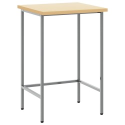 Table d'angle Gris 55 x 55 x 85 cm Acier et bois laminé 532443532443