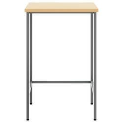 Table d'angle Gris 55 x 55 x 85 cm Acier et bois laminé 532443532443