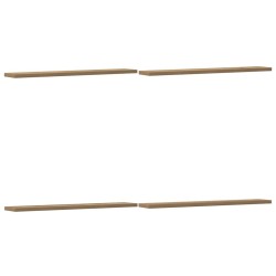 Panneau de bibliothèque 4 pcs chêne artisanal 60x10x1,5 cm 532445532445