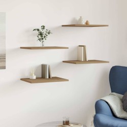 Panneau de bibliothèque 4 pcs chêne artisanal 40x30x1,5 cm 532446532446